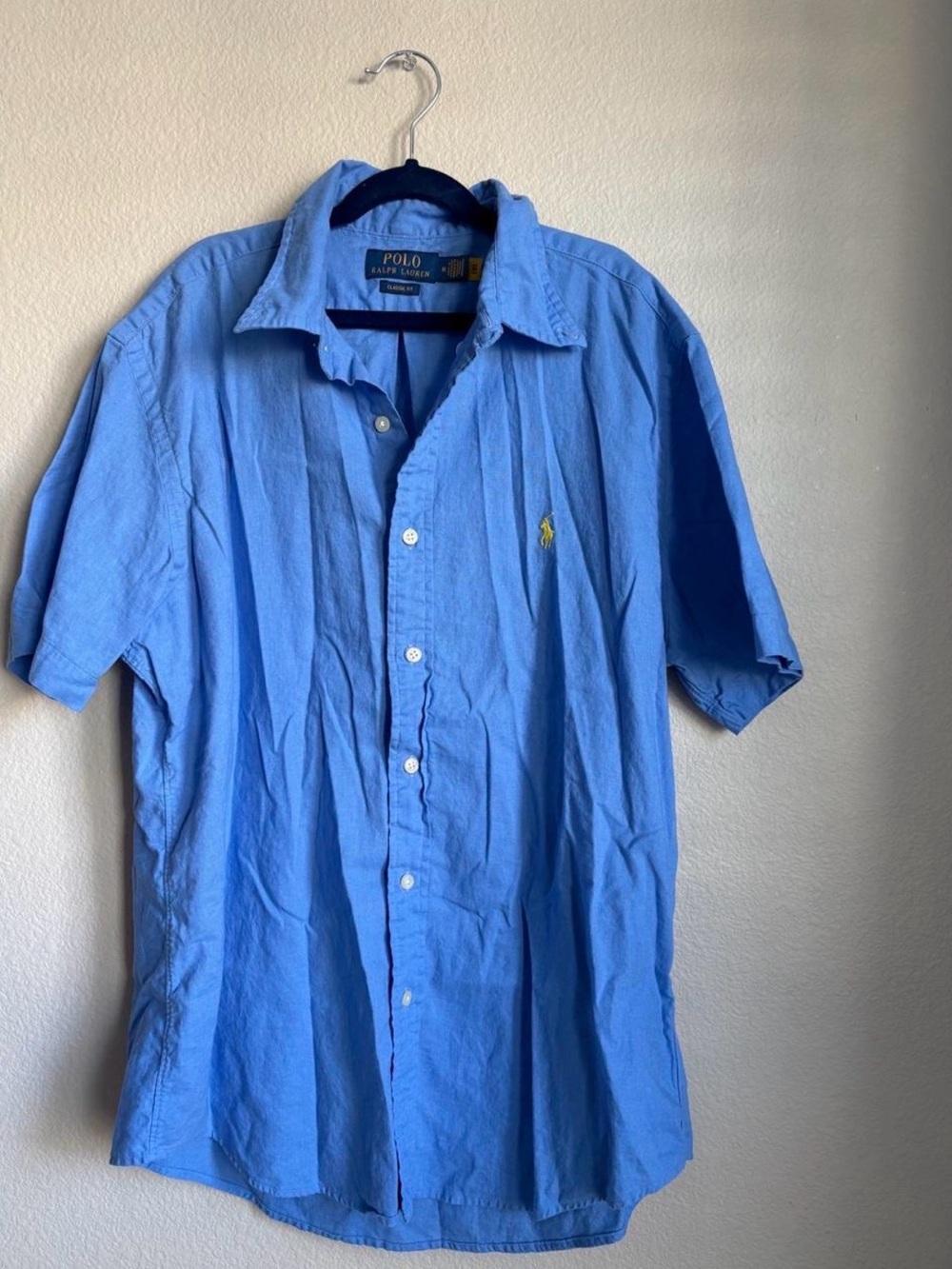 Polo by Ralph Lauren Light Blue Short-Sleeve Button-Down Shirt